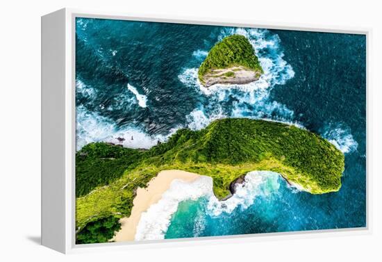 Aerial Summer - Nusa Penida Bali-Philippe HUGONNARD-Framed Premier Image Canvas