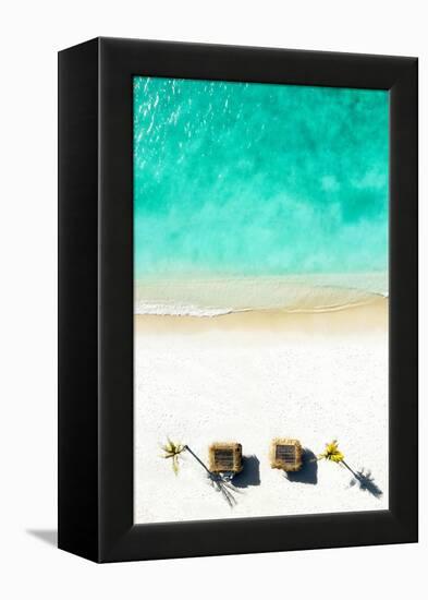 Aerial Summer - Quiet Beach-Philippe HUGONNARD-Framed Premier Image Canvas