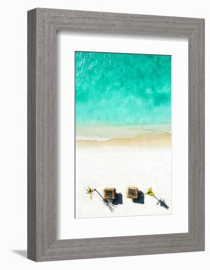 Aerial Summer - Quiet Beach-Philippe HUGONNARD-Framed Photographic Print