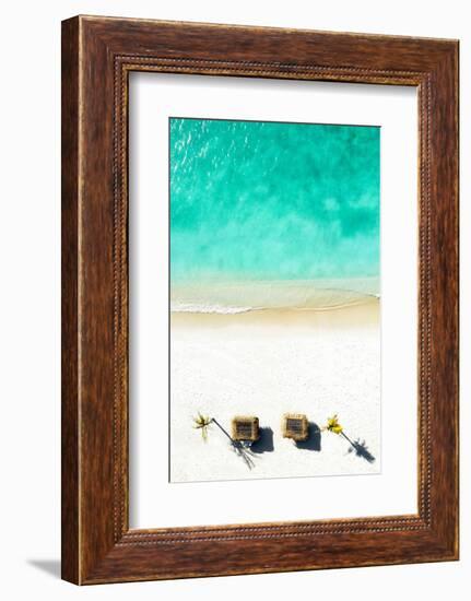 Aerial Summer - Quiet Beach-Philippe HUGONNARD-Framed Photographic Print