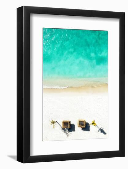 Aerial Summer - Quiet Beach-Philippe HUGONNARD-Framed Photographic Print
