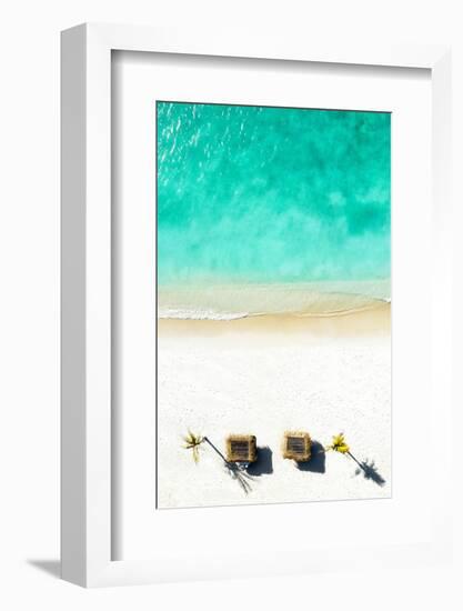 Aerial Summer - Quiet Beach-Philippe HUGONNARD-Framed Photographic Print