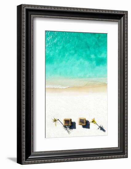 Aerial Summer - Quiet Beach-Philippe HUGONNARD-Framed Photographic Print