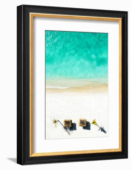 Aerial Summer - Quiet Beach-Philippe HUGONNARD-Framed Photographic Print