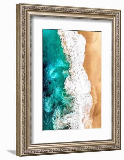 Aerial Summer - Turquoise Ocean Waves-Philippe HUGONNARD-Framed Photographic Print