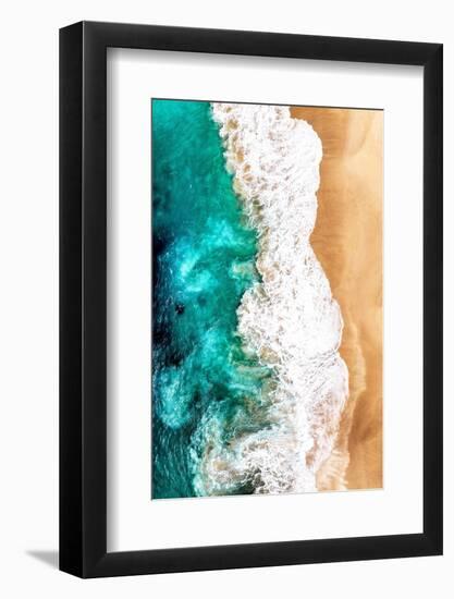 Aerial Summer - Turquoise Ocean Waves-Philippe HUGONNARD-Framed Photographic Print