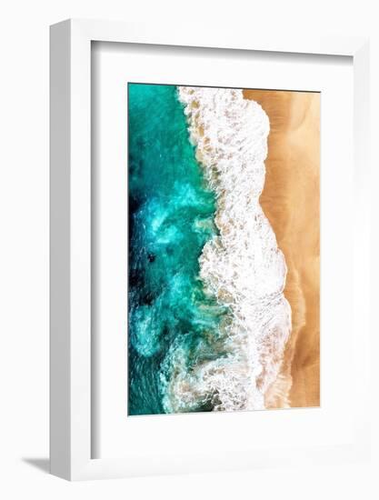 Aerial Summer - Turquoise Ocean Waves-Philippe HUGONNARD-Framed Photographic Print