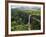 Aerial Top View Perspective of Chamarel Waterfall in the Tropical Island Jungle of Mauritius-Quality Master-Framed Photographic Print