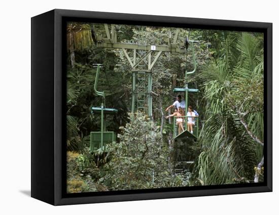 Aerial Tramway on Forest Canopy, Soberania Forest National Park, Gamboa, Panama, Central America-Sergio Pitamitz-Framed Premier Image Canvas