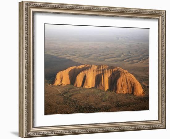 Aerial Uluru, Ayers Rock-null-Framed Photographic Print