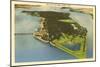 Aerial View, Belle Isle, Detroit, Michigan-null-Mounted Art Print