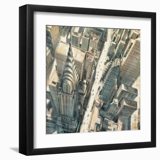 Aerial View Chrysler Bldg-Matthew Daniels-Framed Art Print