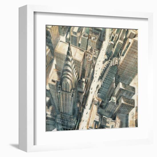 Aerial View Chrysler Bldg-Matthew Daniels-Framed Art Print