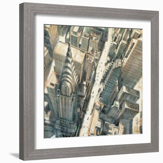 Aerial View Chrysler Bldg-Matthew Daniels-Framed Art Print