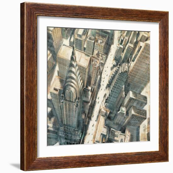 Aerial View Chrysler Bldg-Matthew Daniels-Framed Art Print