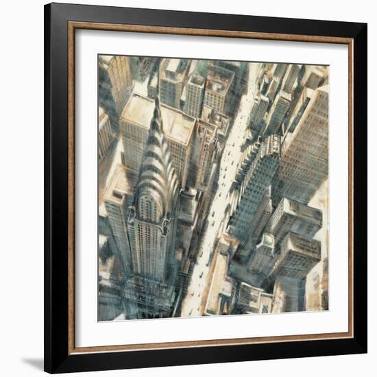 Aerial View Chrysler Bldg-Matthew Daniels-Framed Art Print