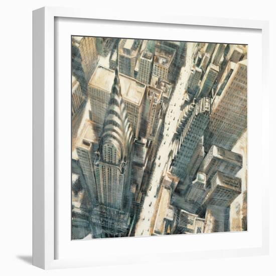 Aerial View Chrysler Bldg-Matthew Daniels-Framed Art Print