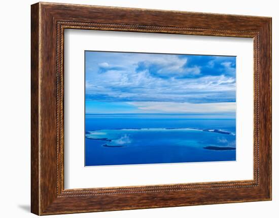 Aerial view, Cocos (Keeling) Islands, Indian Ocean, Asia-Lynn Gail-Framed Photographic Print