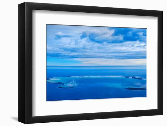 Aerial view, Cocos (Keeling) Islands, Indian Ocean, Asia-Lynn Gail-Framed Photographic Print