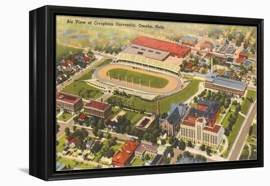 Aerial View, Creighton University, Omaha, Nebraska-null-Framed Stretched Canvas