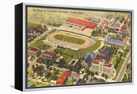 Aerial View, Creighton University, Omaha, Nebraska-null-Framed Stretched Canvas