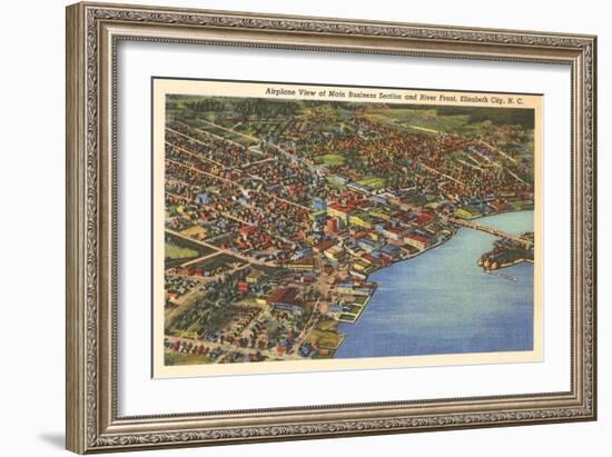 Aerial View, Elizabeth City, North Carolina-null-Framed Art Print