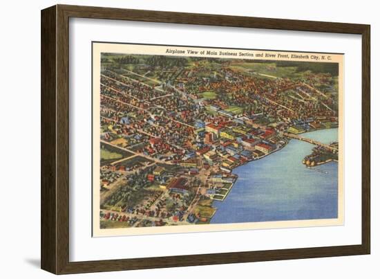 Aerial View, Elizabeth City, North Carolina-null-Framed Art Print