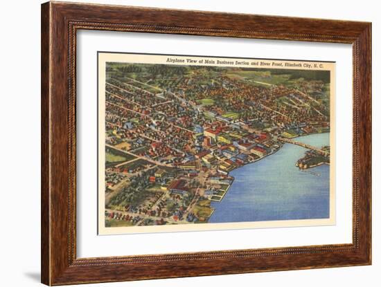 Aerial View, Elizabeth City, North Carolina-null-Framed Art Print