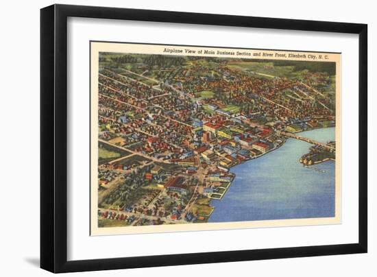 Aerial View, Elizabeth City, North Carolina-null-Framed Art Print