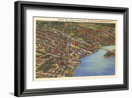 Aerial View, Elizabeth City, North Carolina-null-Framed Art Print