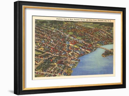 Aerial View, Elizabeth City, North Carolina-null-Framed Art Print
