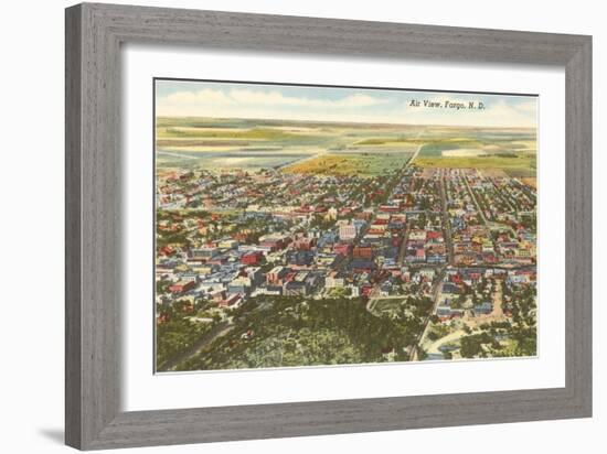 Aerial View, Fargo, North Dakota-null-Framed Art Print