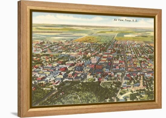 Aerial View, Fargo, North Dakota-null-Framed Stretched Canvas