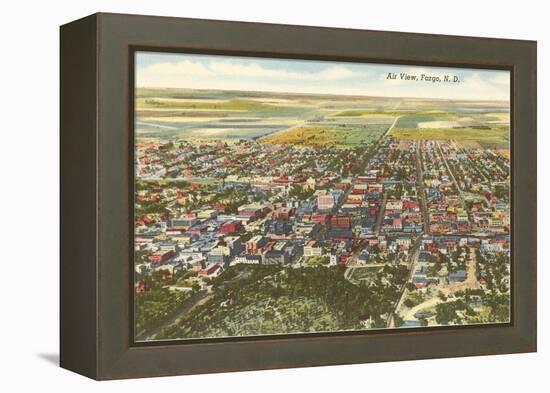 Aerial View, Fargo, North Dakota-null-Framed Stretched Canvas