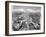 Aerial View, from an American Piper Cub Plane, of a Battle-Damaged Town in the Cassino, Ital, 1944-Margaret Bourke-White-Framed Photographic Print