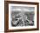 Aerial View, from an American Piper Cub Plane, of a Battle-Damaged Town in the Cassino, Ital, 1944-Margaret Bourke-White-Framed Photographic Print