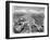 Aerial View, from an American Piper Cub Plane, of a Battle-Damaged Town in the Cassino, Ital, 1944-Margaret Bourke-White-Framed Photographic Print