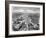 Aerial View, from an American Piper Cub Plane, of a Battle-Damaged Town in the Cassino, Ital, 1944-Margaret Bourke-White-Framed Photographic Print