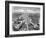 Aerial View, from an American Piper Cub Plane, of a Battle-Damaged Town in the Cassino, Ital, 1944-Margaret Bourke-White-Framed Photographic Print