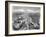 Aerial View, from an American Piper Cub Plane, of a Battle-Damaged Town in the Cassino, Ital, 1944-Margaret Bourke-White-Framed Photographic Print