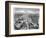 Aerial View, from an American Piper Cub Plane, of a Battle-Damaged Town in the Cassino, Ital, 1944-Margaret Bourke-White-Framed Photographic Print