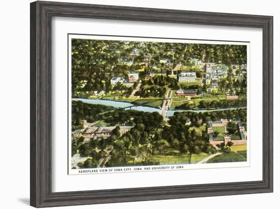 Aerial View, Iowa City, Iowa-null-Framed Art Print