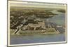 Aerial View, Naval Academy, Annapolis, Maryland-null-Mounted Art Print