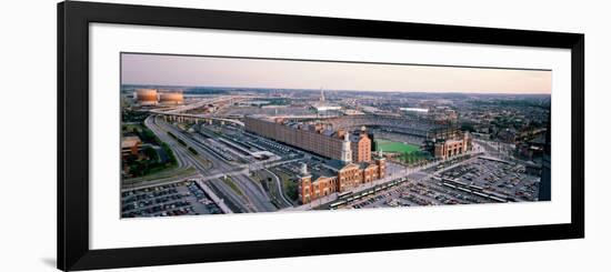 Aerial View of a Baseball Field, Baltimore, Maryland, USA-null-Framed Photographic Print