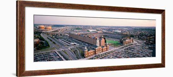 Aerial View of a Baseball Field, Baltimore, Maryland, USA-null-Framed Photographic Print