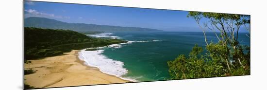 Aerial View of a Beach, North Shore, Oahu, Hawaii, USA-null-Mounted Photographic Print