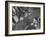 Aerial View of a Bridge Crossing a River Flowing Through the City-Margaret Bourke-White-Framed Photographic Print