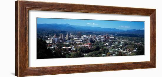 Aerial View of a City, Asheville, Buncombe County, North Carolina, USA-null-Framed Photographic Print