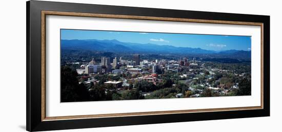 Aerial View of a City, Asheville, Buncombe County, North Carolina, USA-null-Framed Photographic Print