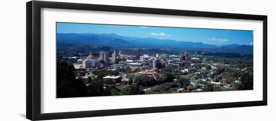 Aerial View of a City, Asheville, Buncombe County, North Carolina, USA-null-Framed Photographic Print